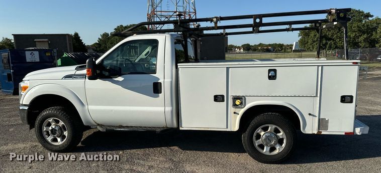 image for item DH1273 2014 Ford F250 Super Duty XLT utility bed pickup truck