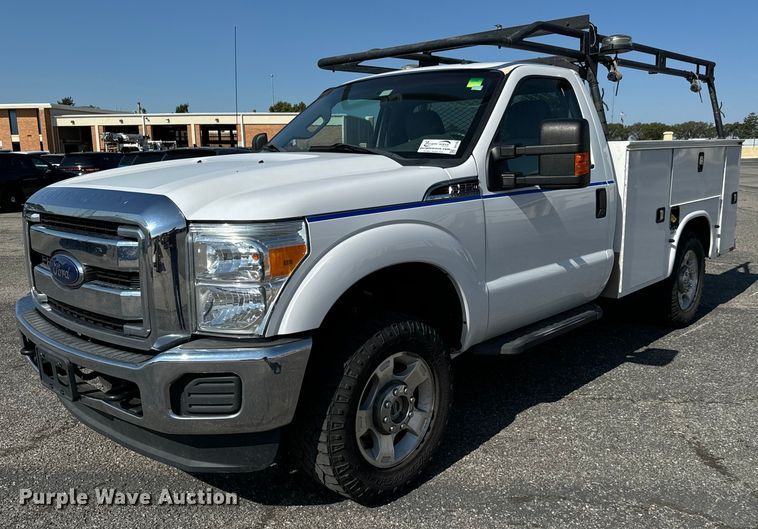 image for item DH1280 2016 Ford F250 Super Duty XLT utility bed pickup truck