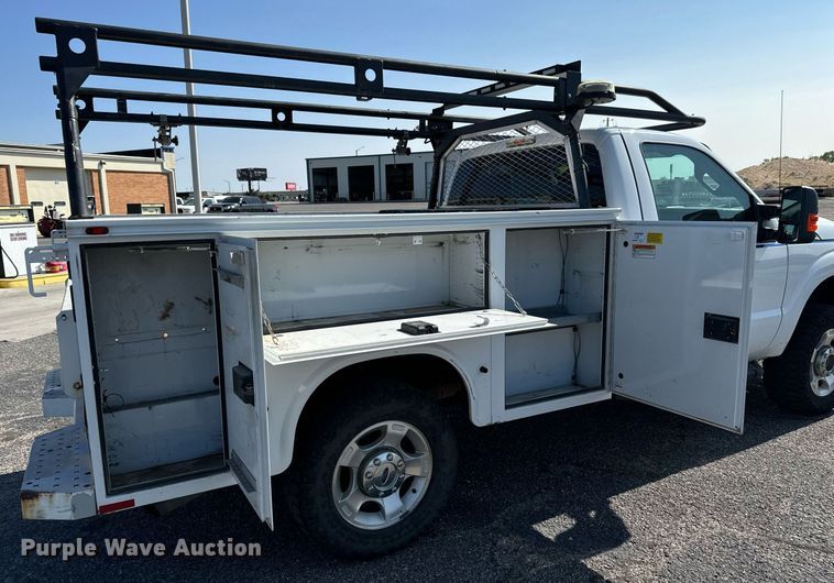 image for item DH1280 2016 Ford F250 Super Duty XLT utility bed pickup truck