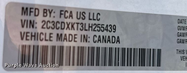 image for item DH1281 2020 Dodge  Charger Police 