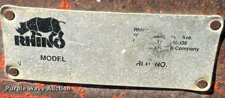 image for item DH1305 Rhino FR15 batwing rotary mower