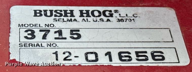 image for item DH1306 Bush Hog 3715 batwing rotary mower