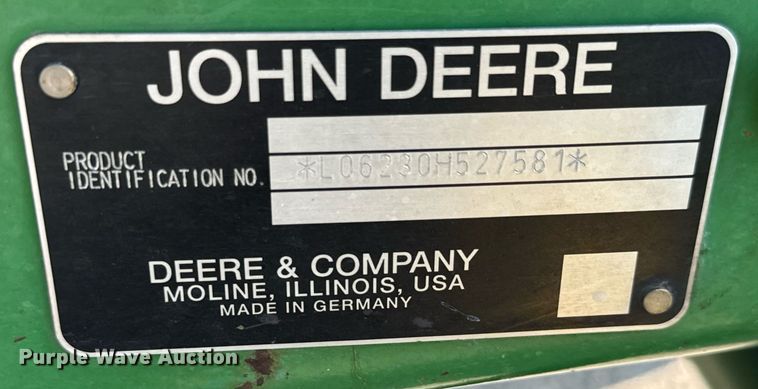 image for item DO1701 2007 John Deere  6230 Premium tractor