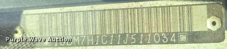 image for item DQ4583 2001 GMC  C7500 oil distributor truck