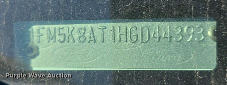 image for item DQ4598 2017 Ford Explorer Police Interceptor  SUV