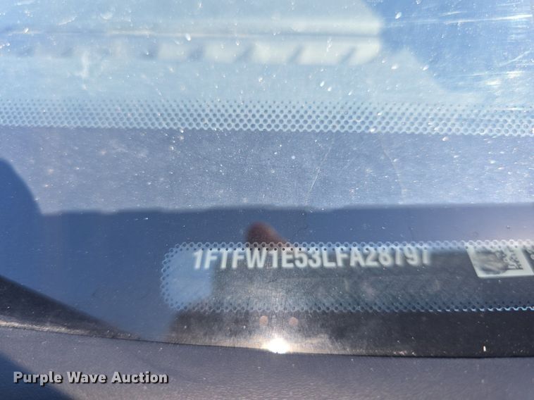 image for item DQ5187 2020 Ford F150 XLT SuperCrew pickup truck