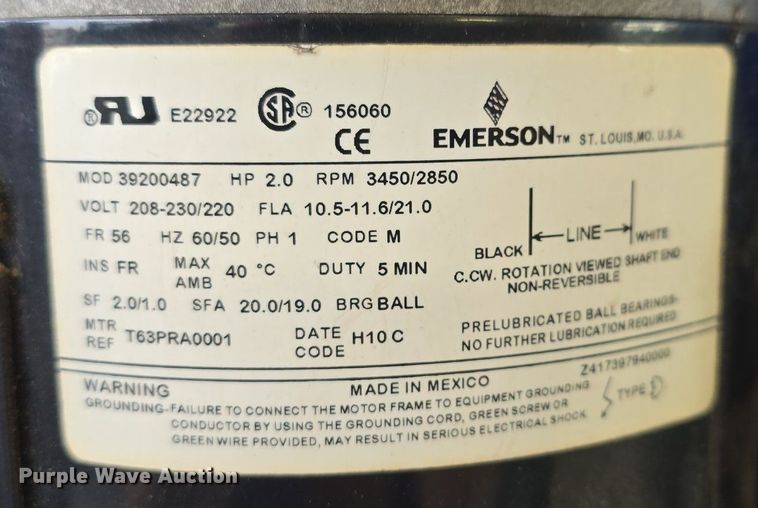 image for item EK2146 2010 Bend Pak  two post lift