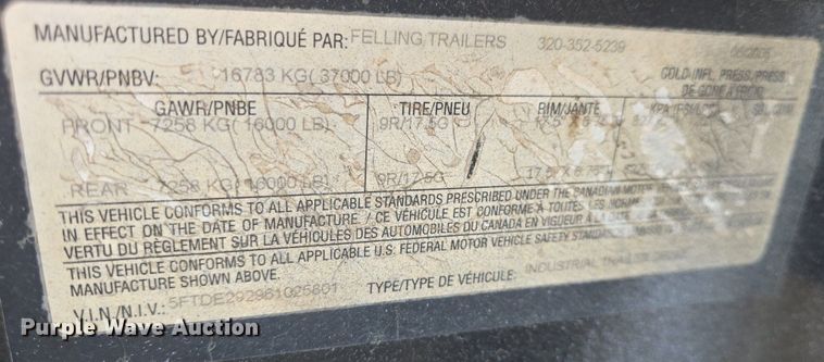 image for item EK2155 2006 Felling equipment trailer