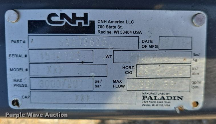 image for item EK6451 2015 Case  skid steer broom