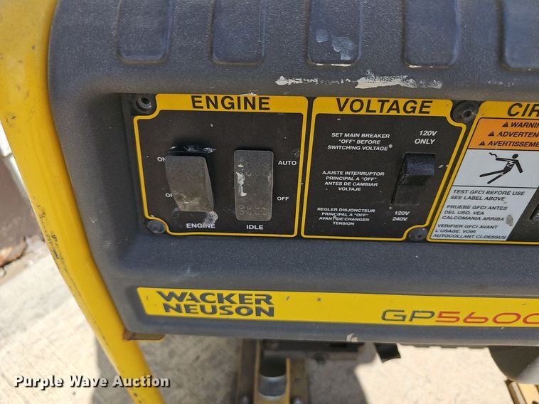 image for item EK6462 Wacker Neuson  GP6500  generator