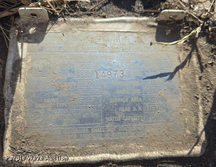 image for item EK6490 Propane tank 