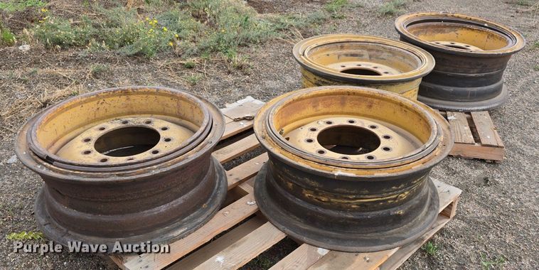 image for item DS4735 (3) Michelin 14.00R24 tires and wheels 