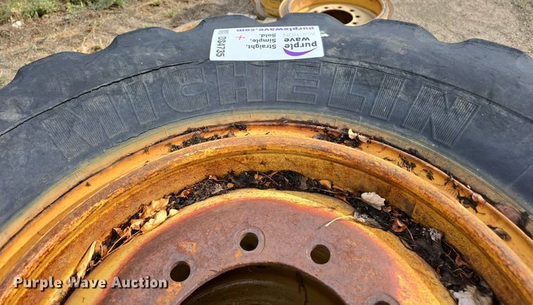 image for item DS4735 (3) Michelin 14.00R24 tires and wheels 