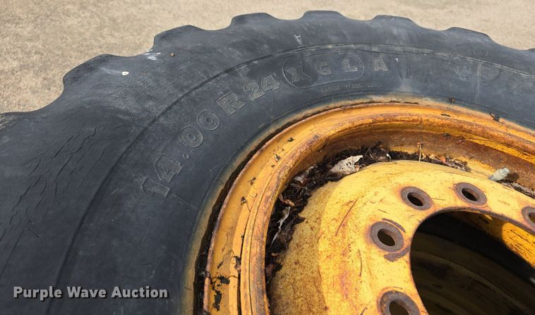 image for item DS4735 (3) Michelin 14.00R24 tires and wheels 