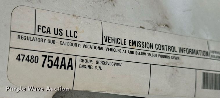 image for item EG9841 2016 Dodge Ram 4500 Crew Cab utility / service truck