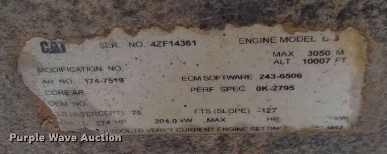 image for item EG9846 2004 Caterpillar 627G conventional scraper 