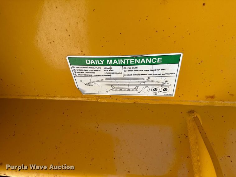 image for item EG9847 2014 Load King 2060-40-2 bottom dump trailer