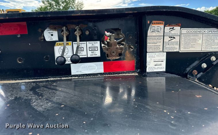 image for item EG9853 2015 Load King RM57 lowboy equipment trailer