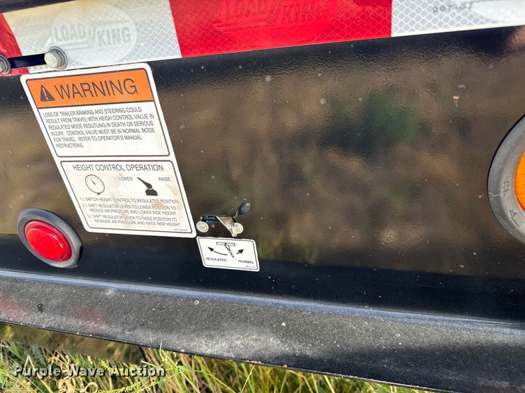 image for item EG9853 2015 Load King RM57 lowboy equipment trailer