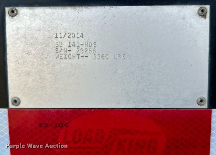 image for item EG9853 2015 Load King RM57 lowboy equipment trailer