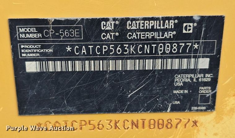 image for item EG9855 2005 Caterpillar CP-563E single drum vibratory roller