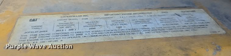 image for item EG9861 2003 Caterpillar 950G Series II wheel loader