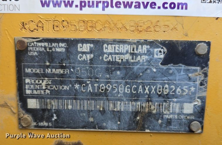 image for item EG9861 2003 Caterpillar 950G Series II wheel loader