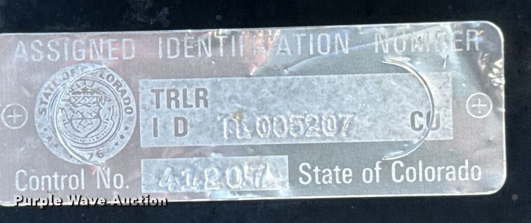 image for item EG9867 2008 Shop built  utility trailer