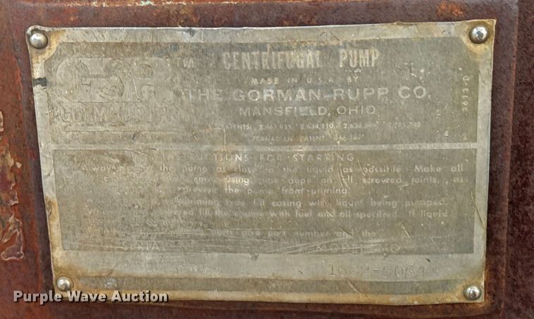 image for item EG9879 Gorman-Rupp  1602-5054 pump
