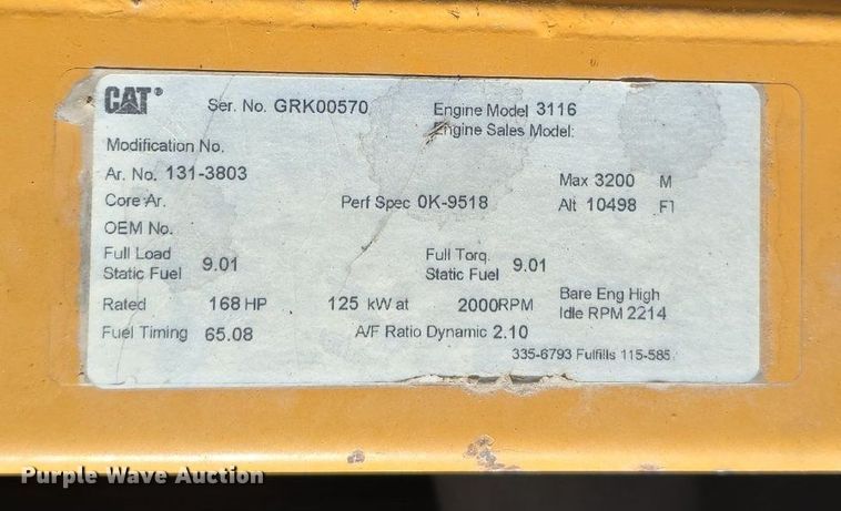 image for item LW9794 1997 Caterpillar  325B L excavator