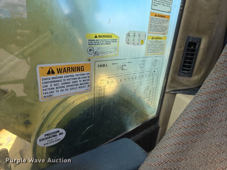 image for item LW9808 2000 Caterpillar 345B L Series II excavator
