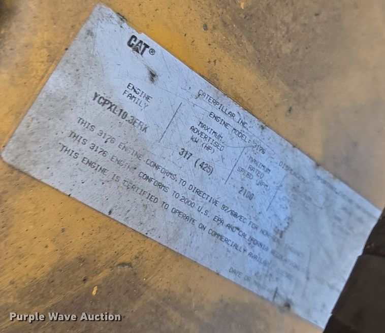 image for item LW9808 2000 Caterpillar 345B L Series II excavator