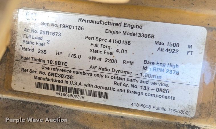 image for item LW9811 1999 Caterpillar 966G wheel loader