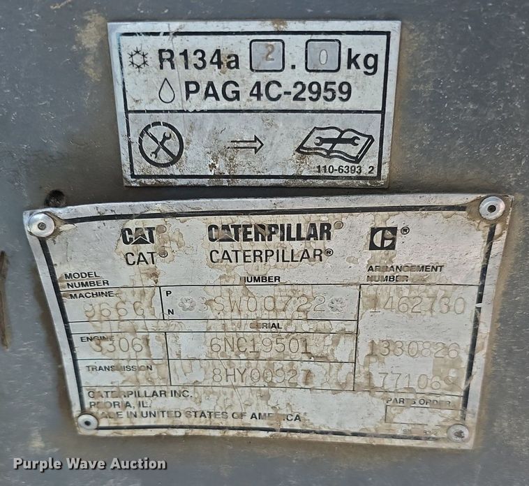 image for item LW9812 2000 Caterpillar  966G wheel loader