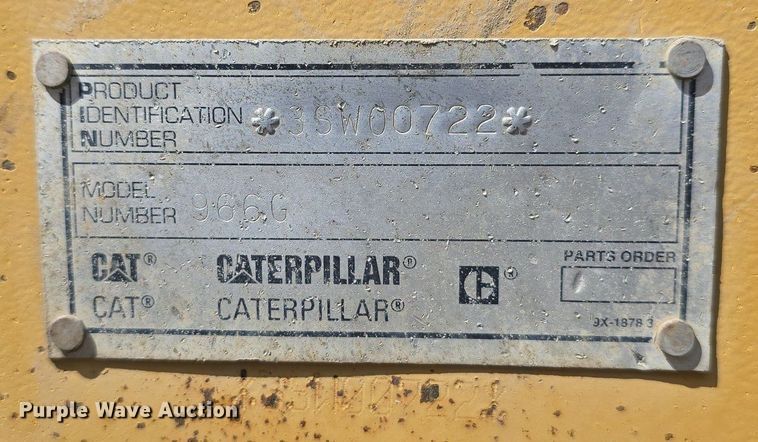 image for item LW9812 2000 Caterpillar  966G wheel loader
