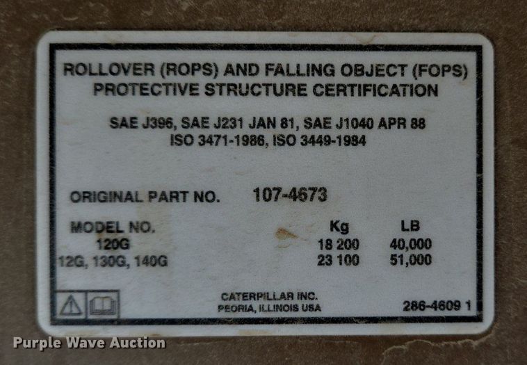 image for item LW9819 1990 Caterpillar 140G motor grader