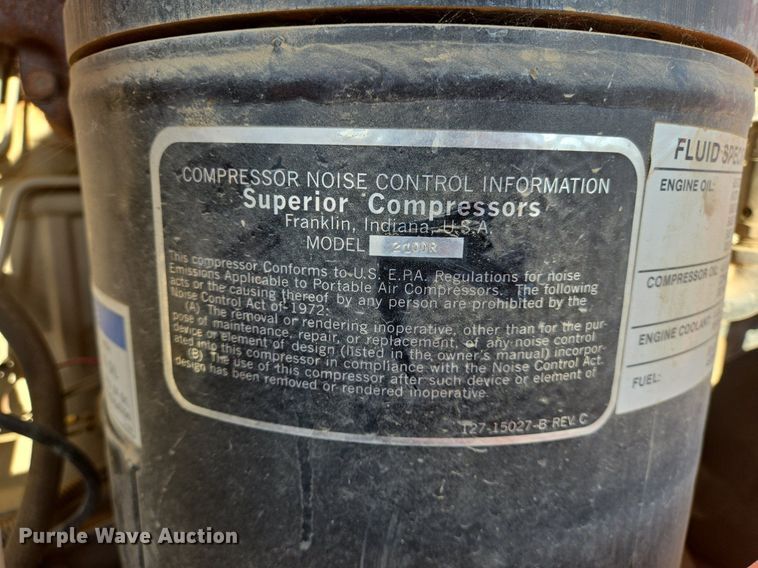 image for item LW9821 1999 Superior 210 air compressor