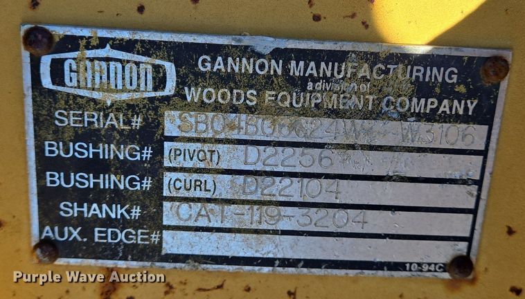 image for item LW9836 Excavator bucket