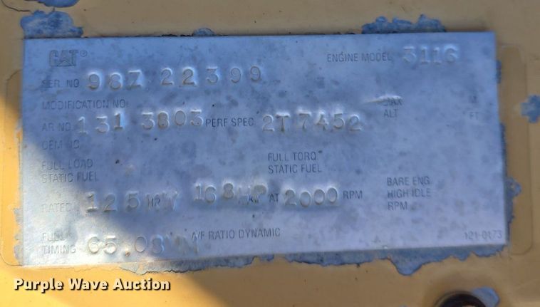 image for item LW9846 1997 Caterpillar 325B L excavator