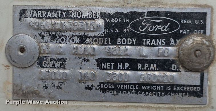 image for item LW9854 1965 Ford fuel truck