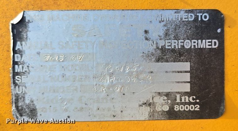 image for item LW9855 1970 Galion C-125 crane