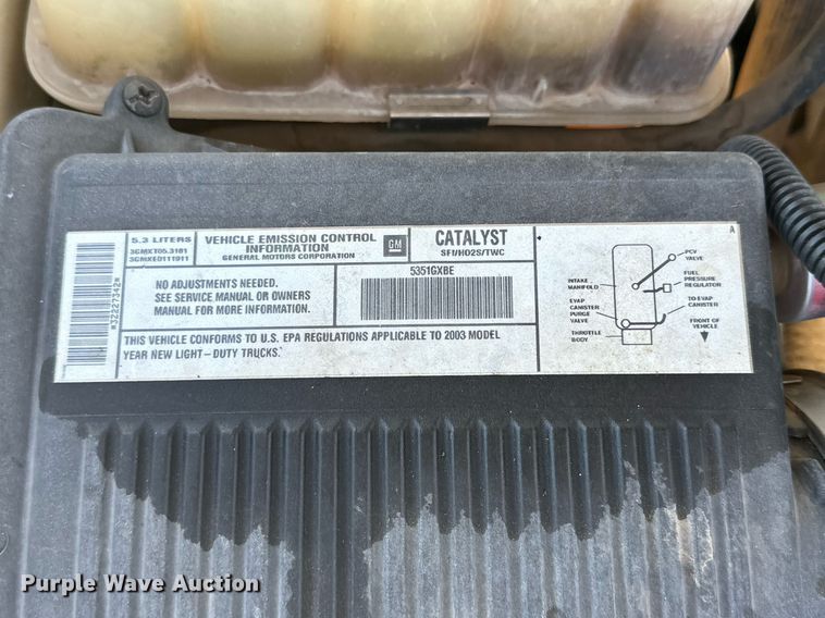 image for item DD3231 2003 Chevrolet Silverado 1500 Ext. Cab pickup truck