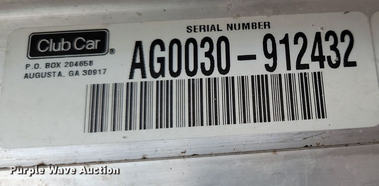 image for item DN3533 2000 Club Car golf cart