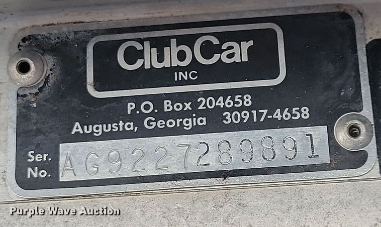 image for item DN3534 1992 Club Car golf cart