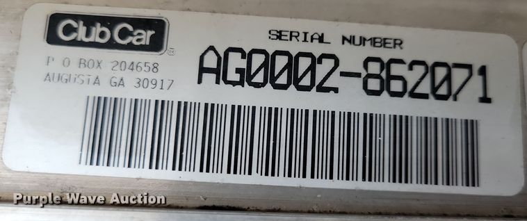 image for item DN3535 2000 Club Car golf cart