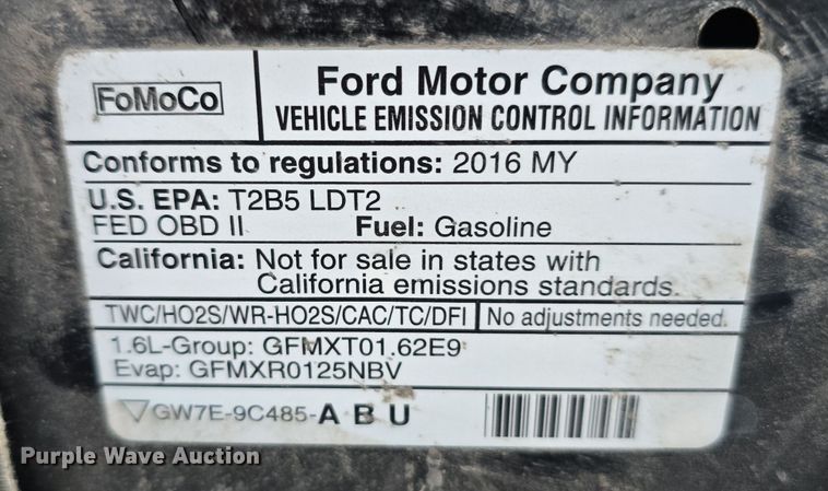 image for item DO5500 2016 Ford Escape Titanium SUV