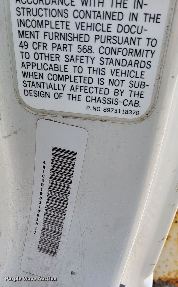 image for item DP3365 2003 Isuzu NPR flatbed truck