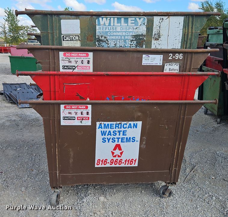 image for item DR8770 (12) dumpsters 