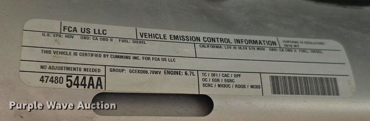 image for item DS4798 2016 Dodge Ram 3500HD pickup truck