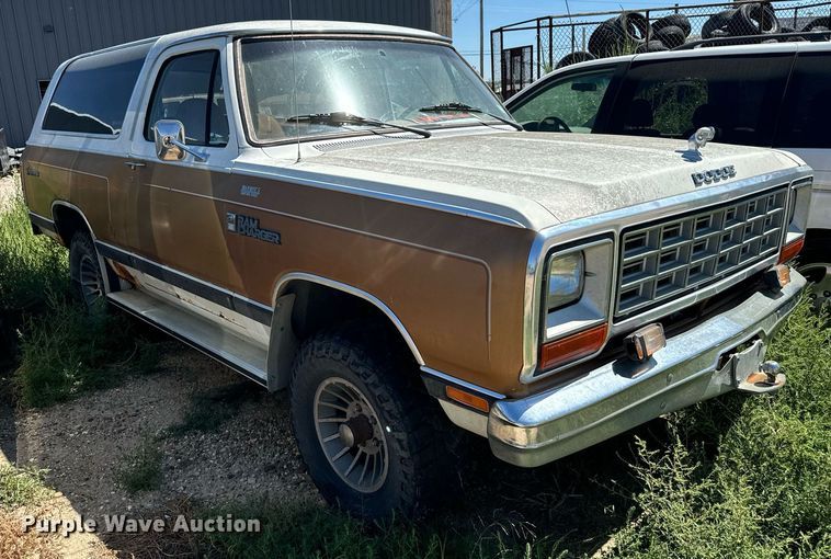 image for item DV2766 1985 Dodge  Ram Charger SUV
